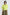 Collared Blouse with Elastic Hem - Chartreuse