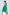 Sleeveless Gathered Flare Blouse - Green