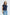 Contrast Collar Blouse - Navy