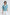 Knitted Contrast Trim Top - Dusty Blue