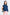 Denim Drawcord Blouse - Dark Denim