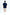 Knitted Open Collar Top - Navy