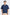 (B) Boxy Open Collar Polo - Navy