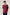 (B) Twill Jersey Denim Pocket Tee - Burgundy