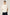(C) Ribbed Collar Oversized Tee - Ecru
