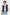 Checkered Trim Vest - Navy