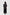 Drawstring Straight Trousers - Black