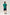 (C) Oversized Panel Pocket Tee - Peacock Green