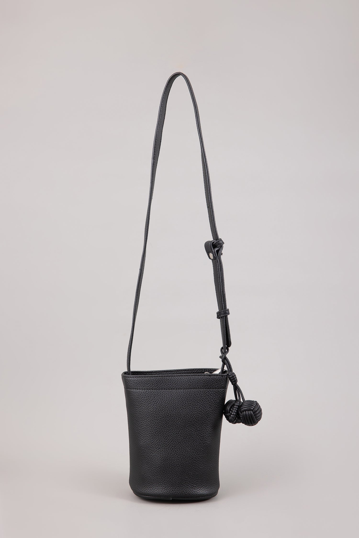 Double Zip Handle Bag - Black