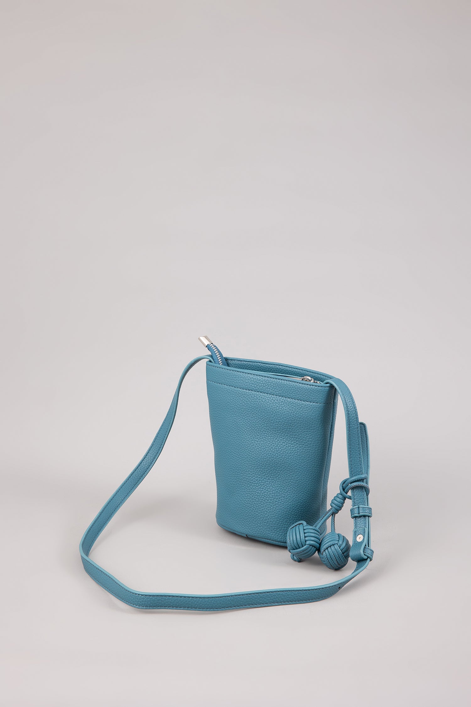 Double Zip Handle Bag - Denim