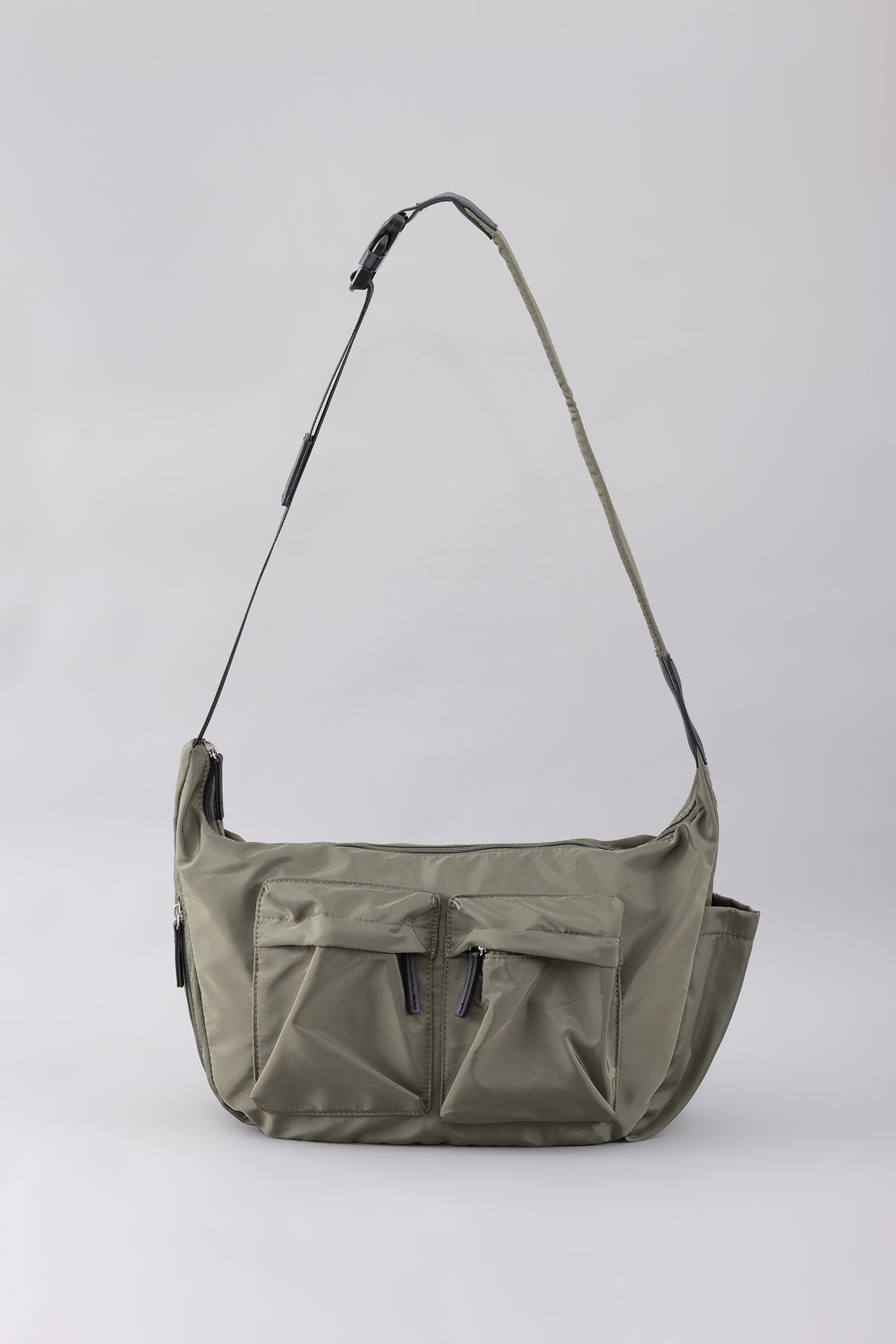 Slouchy Messenger Sling Bag - Moss
