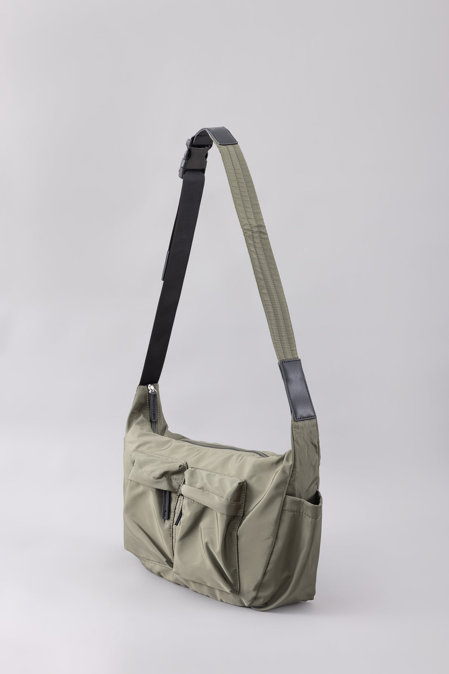 Slouchy Messenger Sling Bag - Moss
