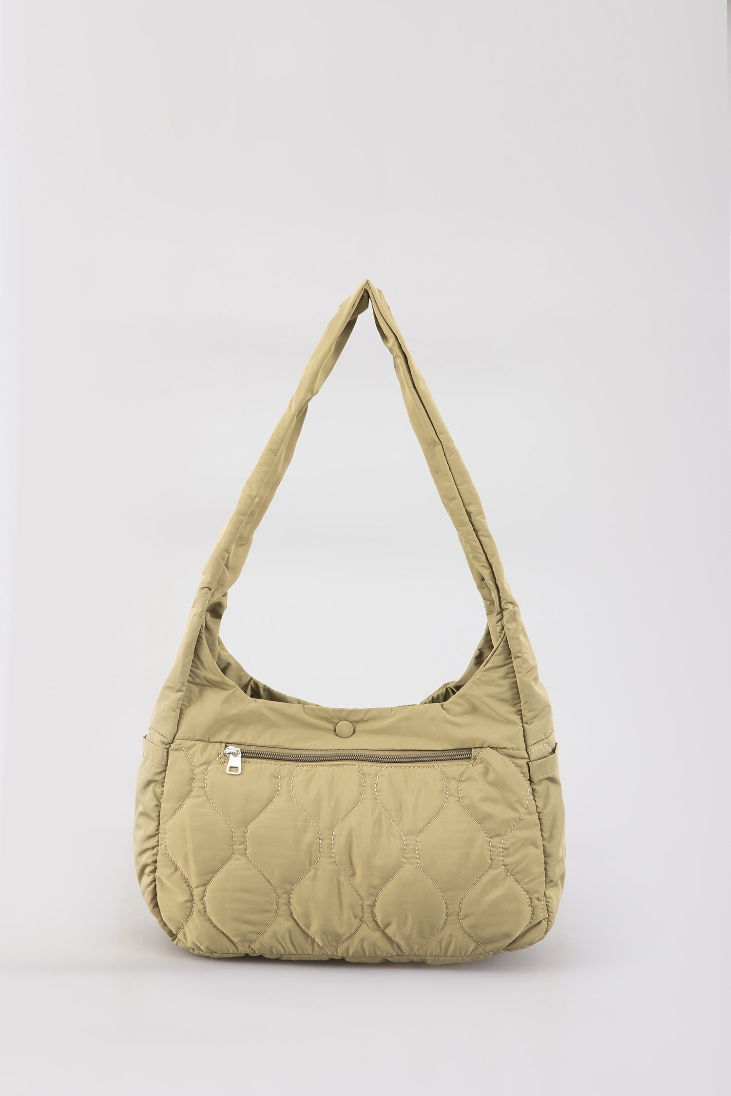 Quilted Crossbody Bag - Army Green