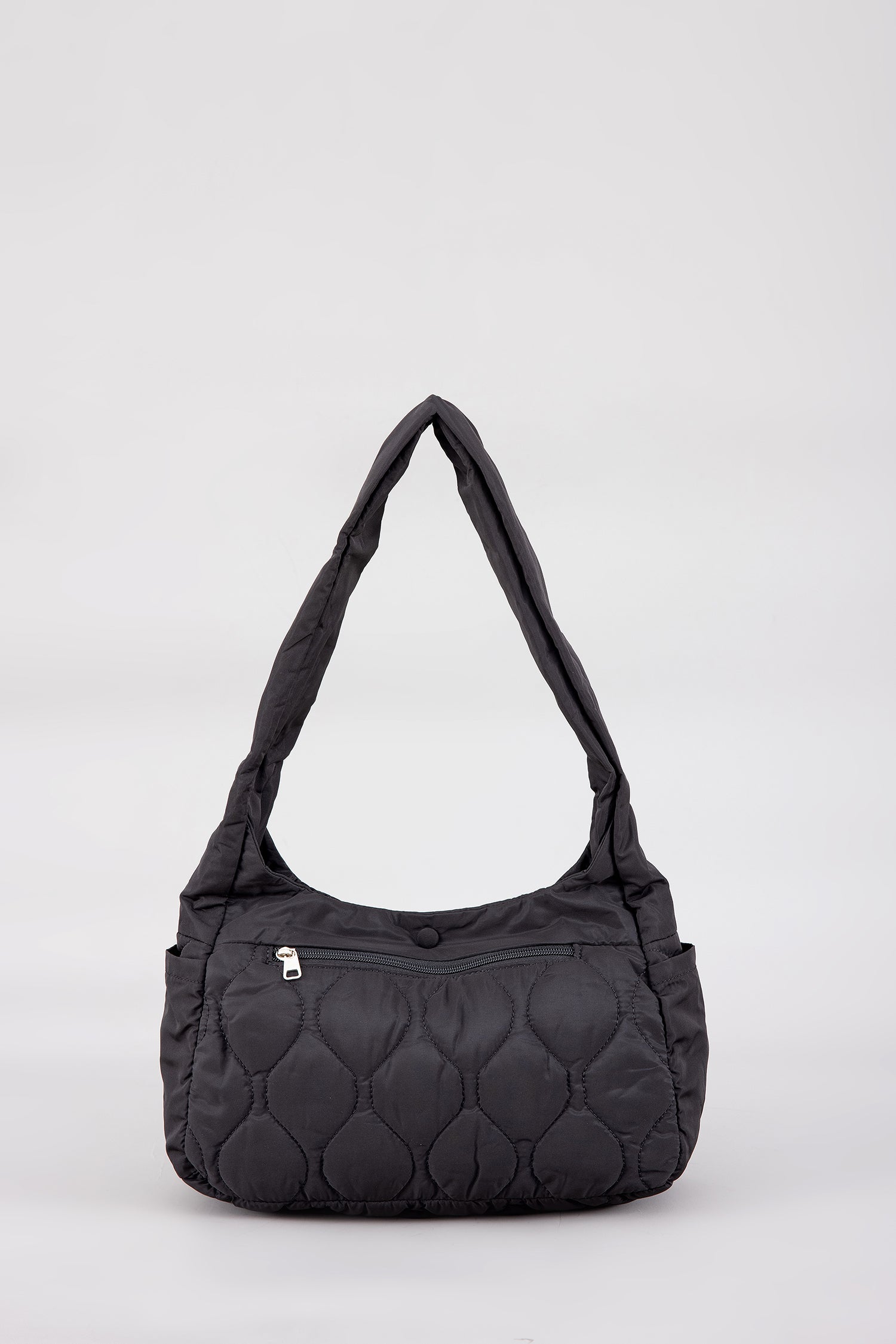 Quilted Crossbody Bag - Black