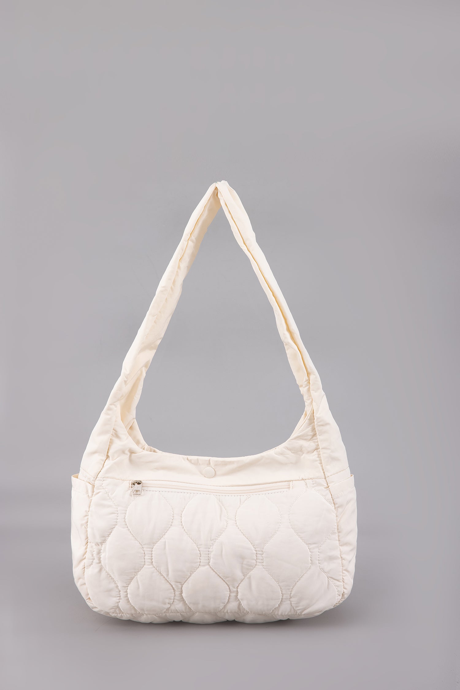 Quilted Crossbody Bag - Cream