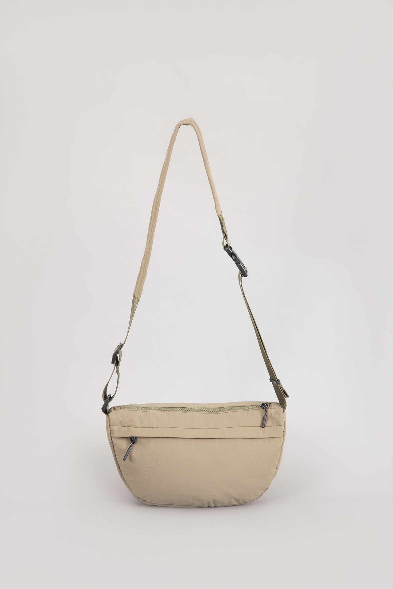 Zippered Crossbody Bag - Army Green