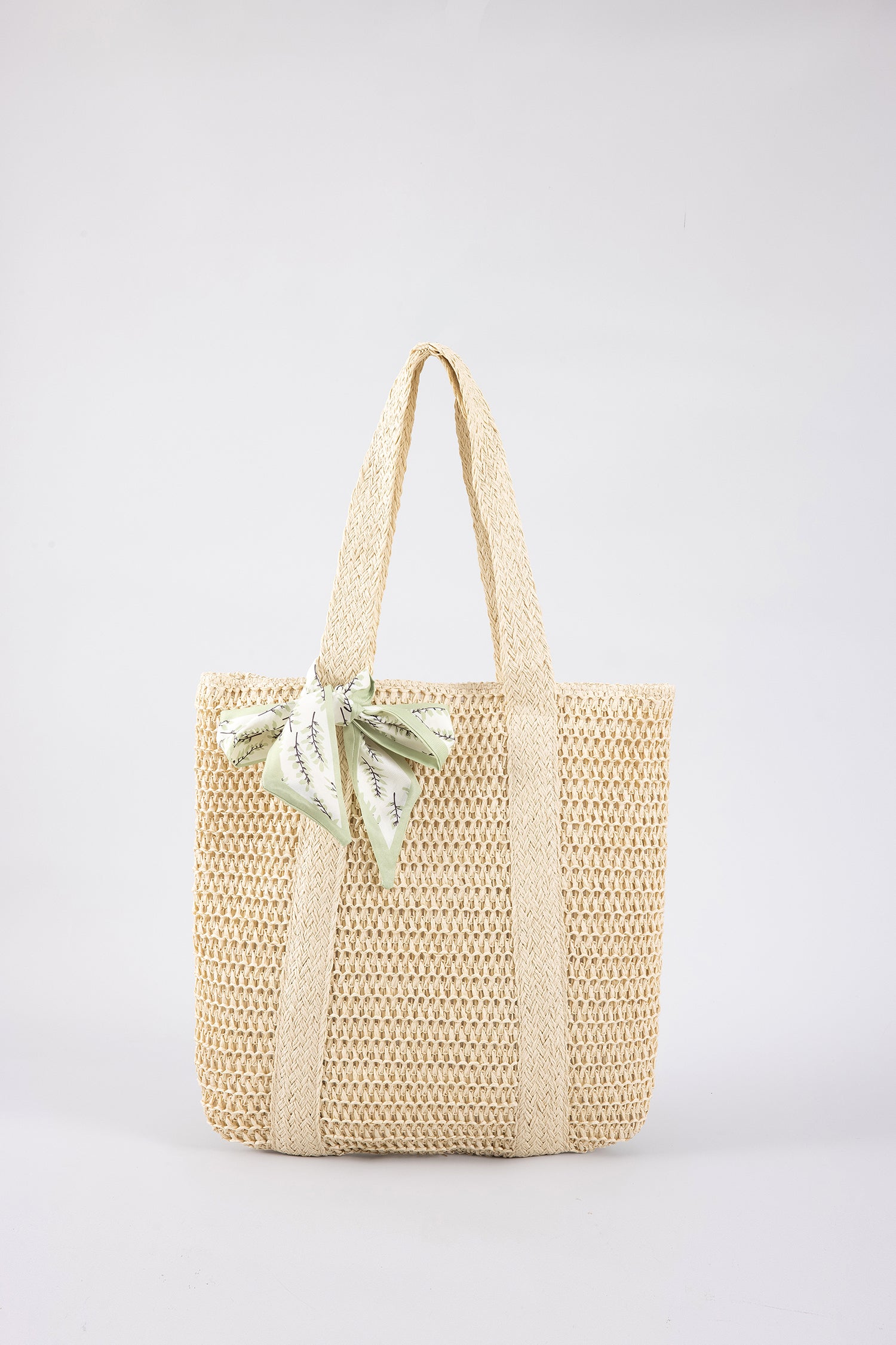 Straw Tote Bag - Sand