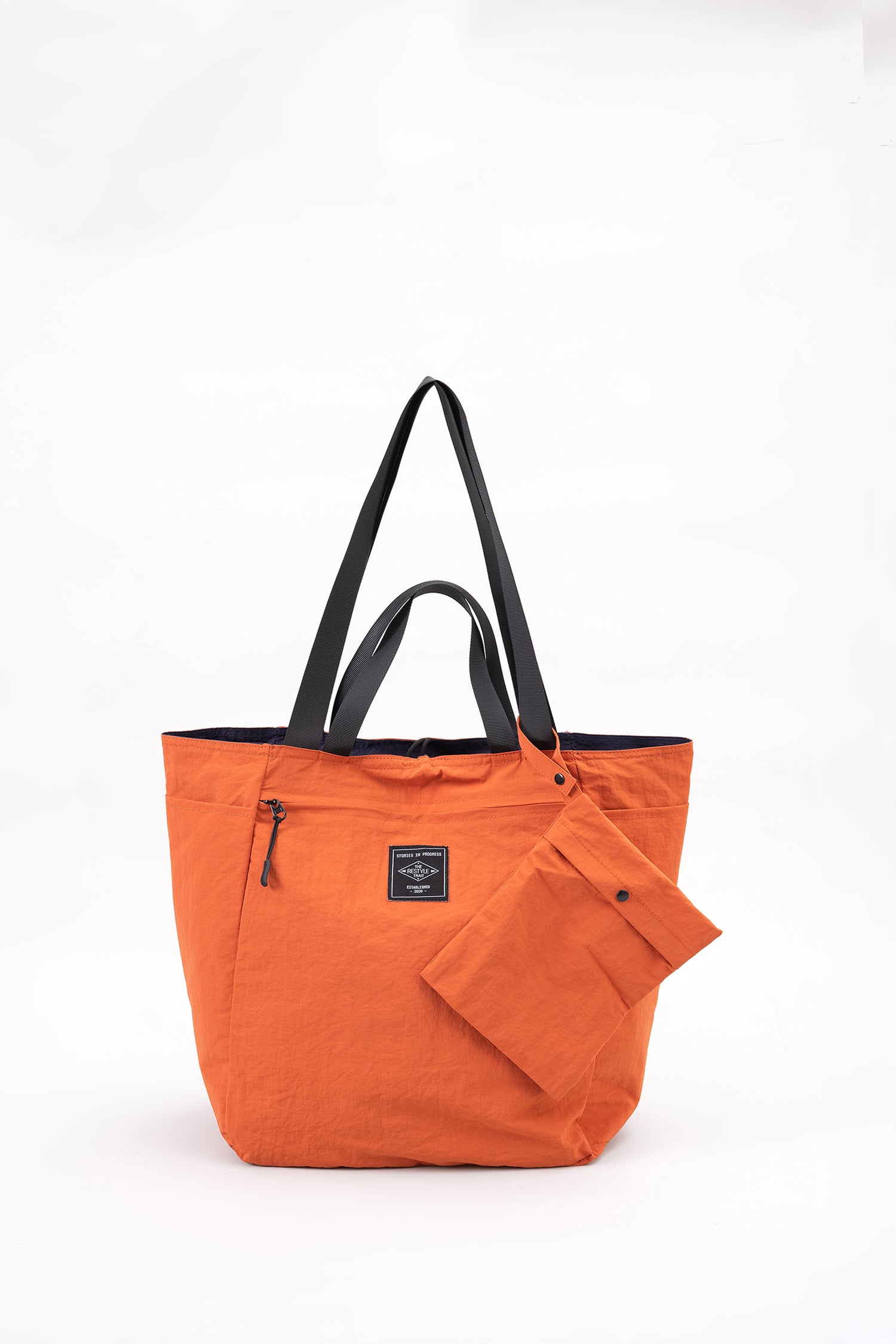 Reversible Tote - Tan/Navy