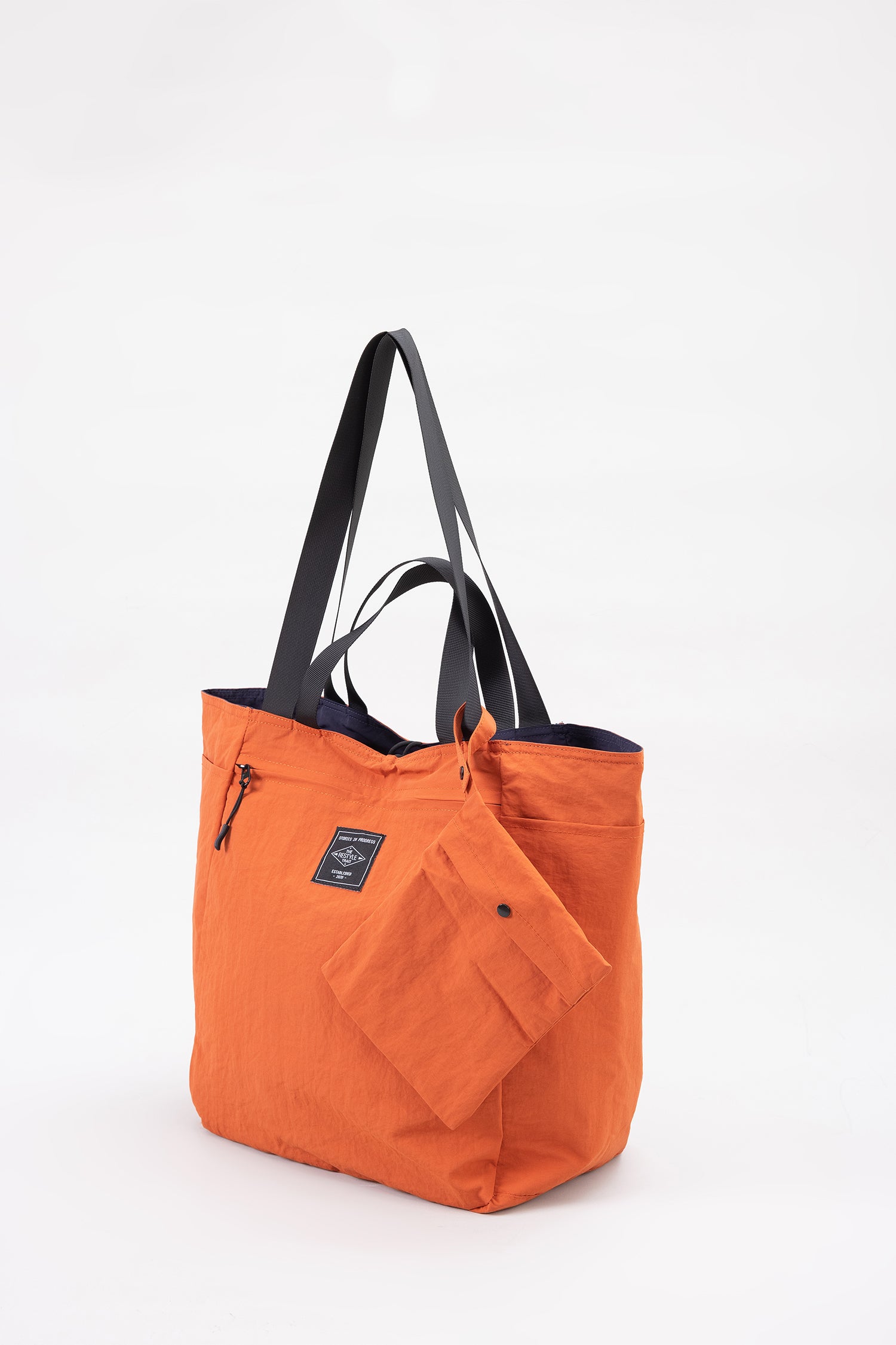 Reversible Tote - Tan/Navy