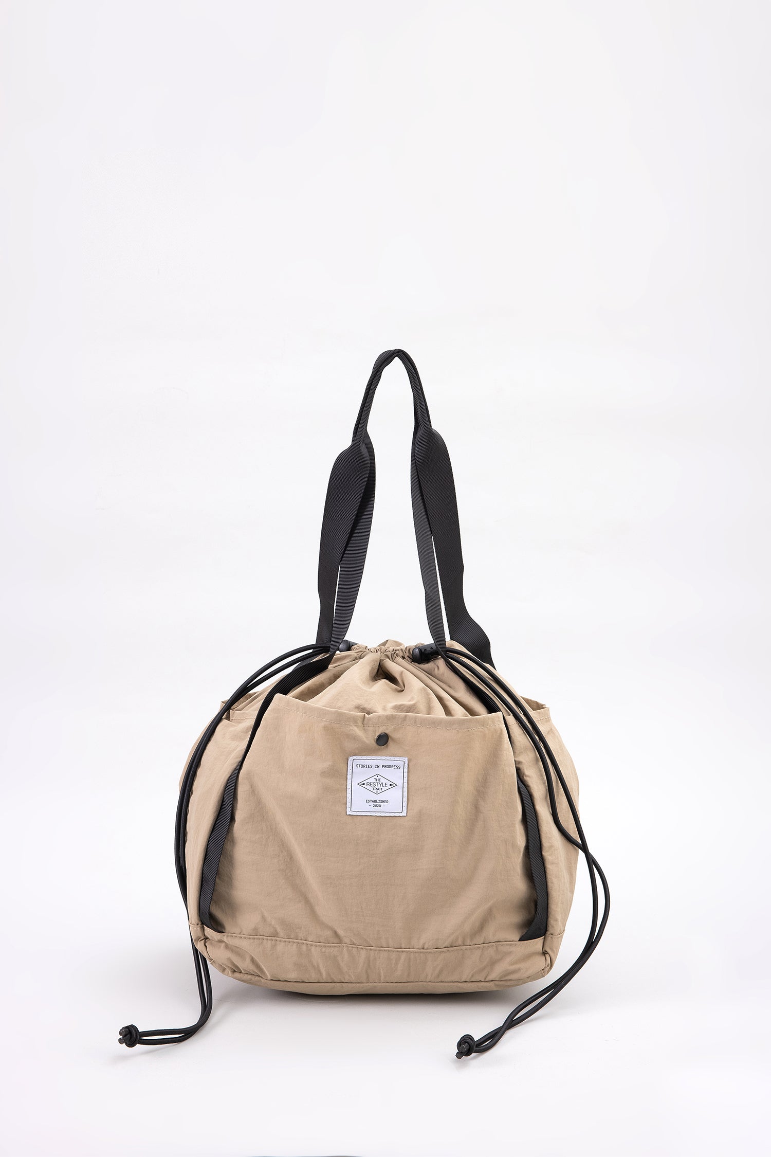 Drawcord Tote - Khaki