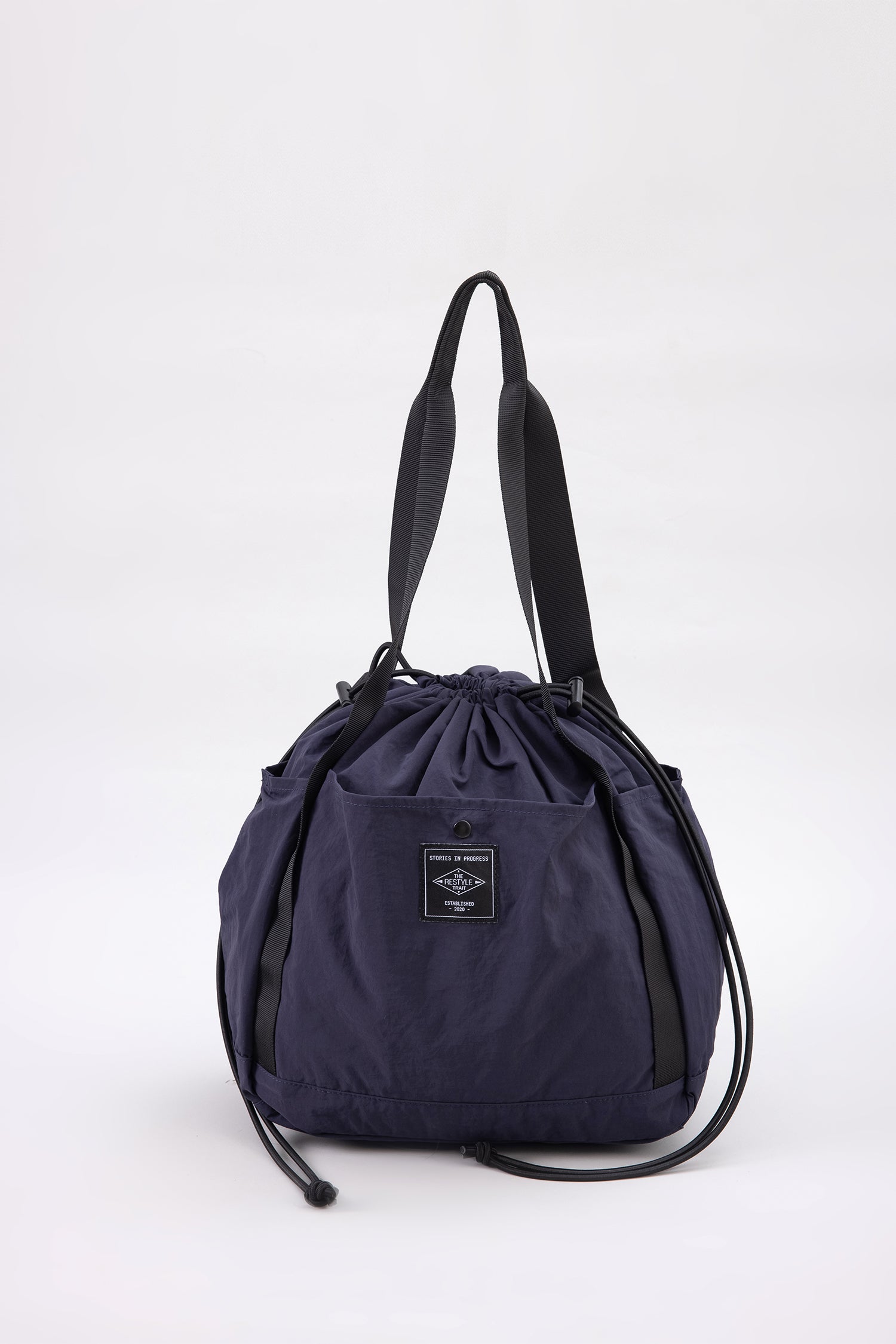 Drawcord Tote - Navy
