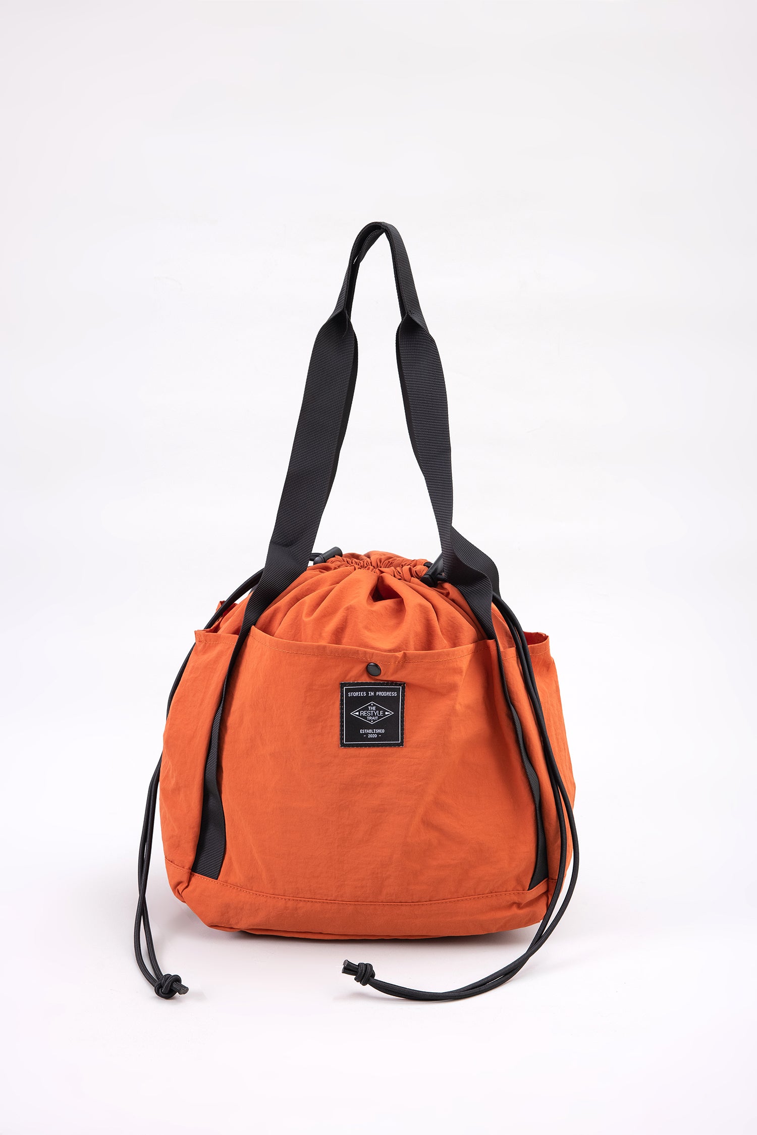Drawcord Tote - Tan
