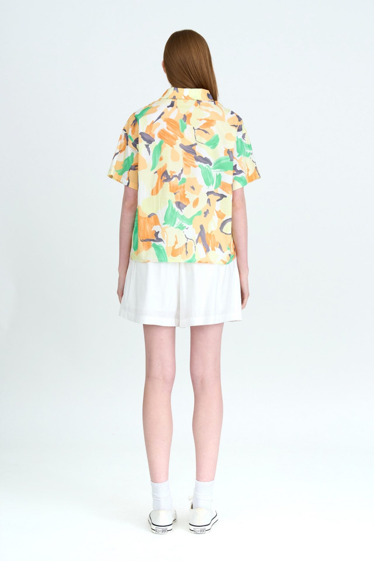 Floral Button Up Blouse - Floral Canary [AT]