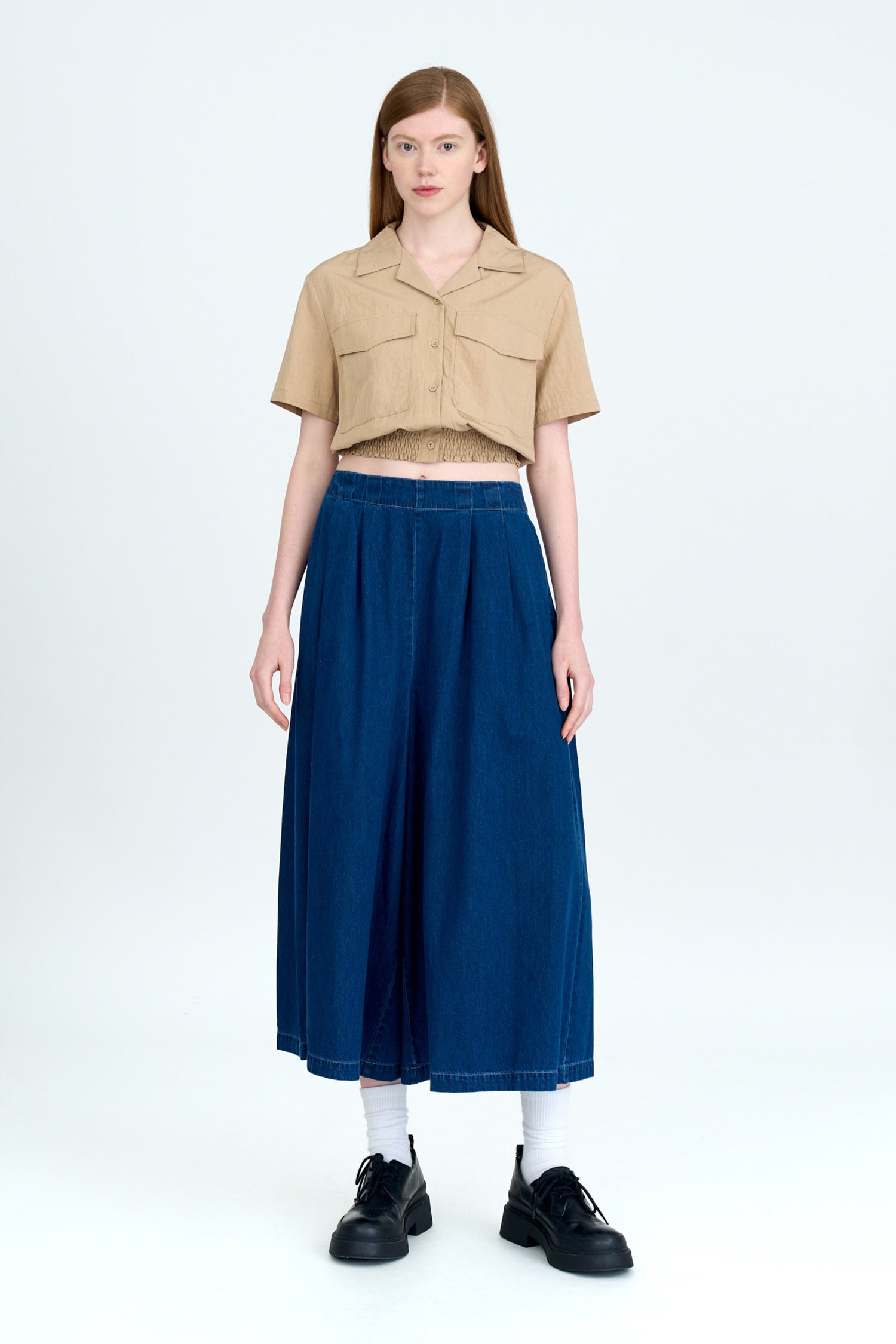 Patch Pocket Blouse - Khaki