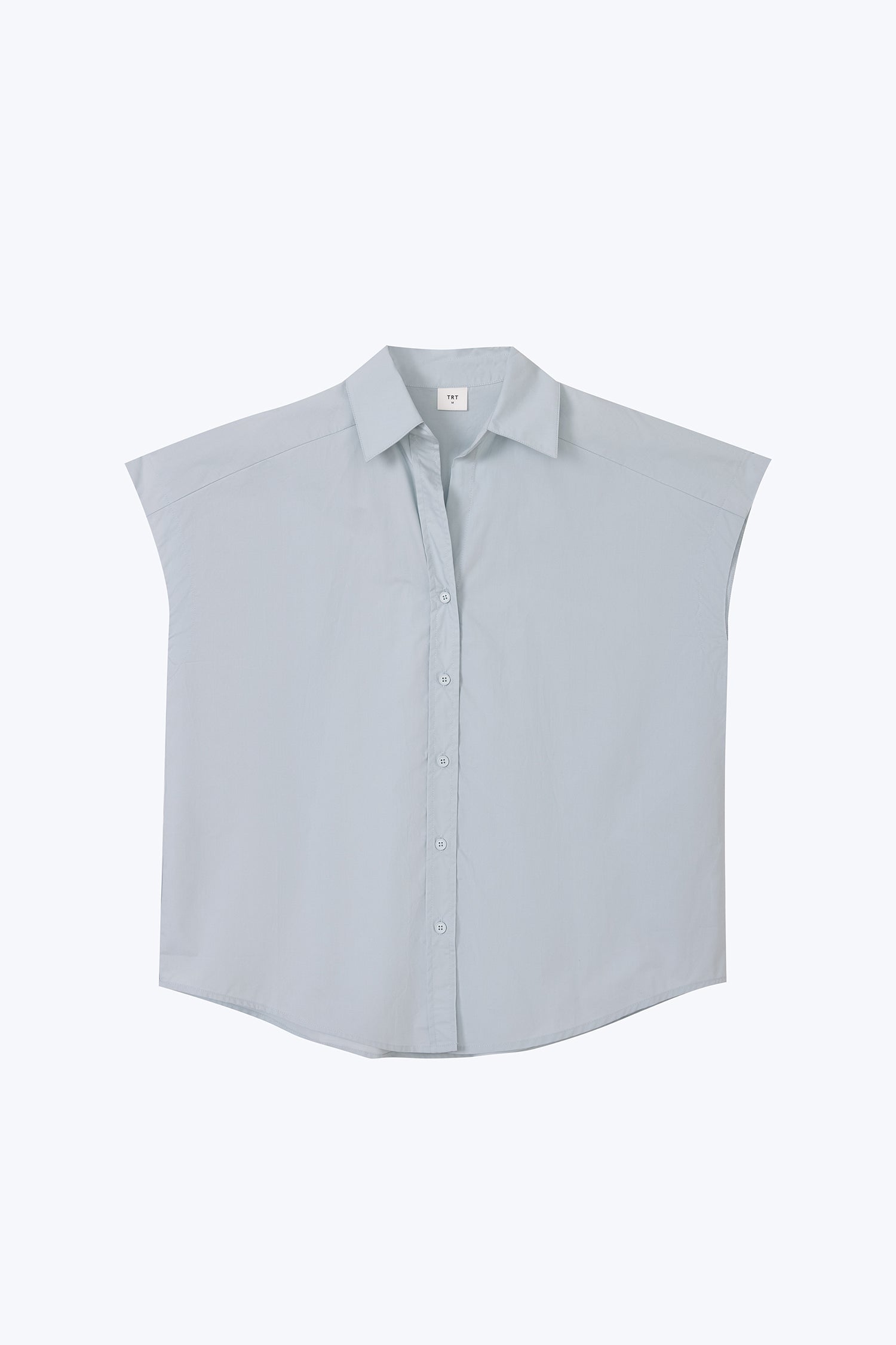 Cap Sleeve Blouse - Dusty Blue