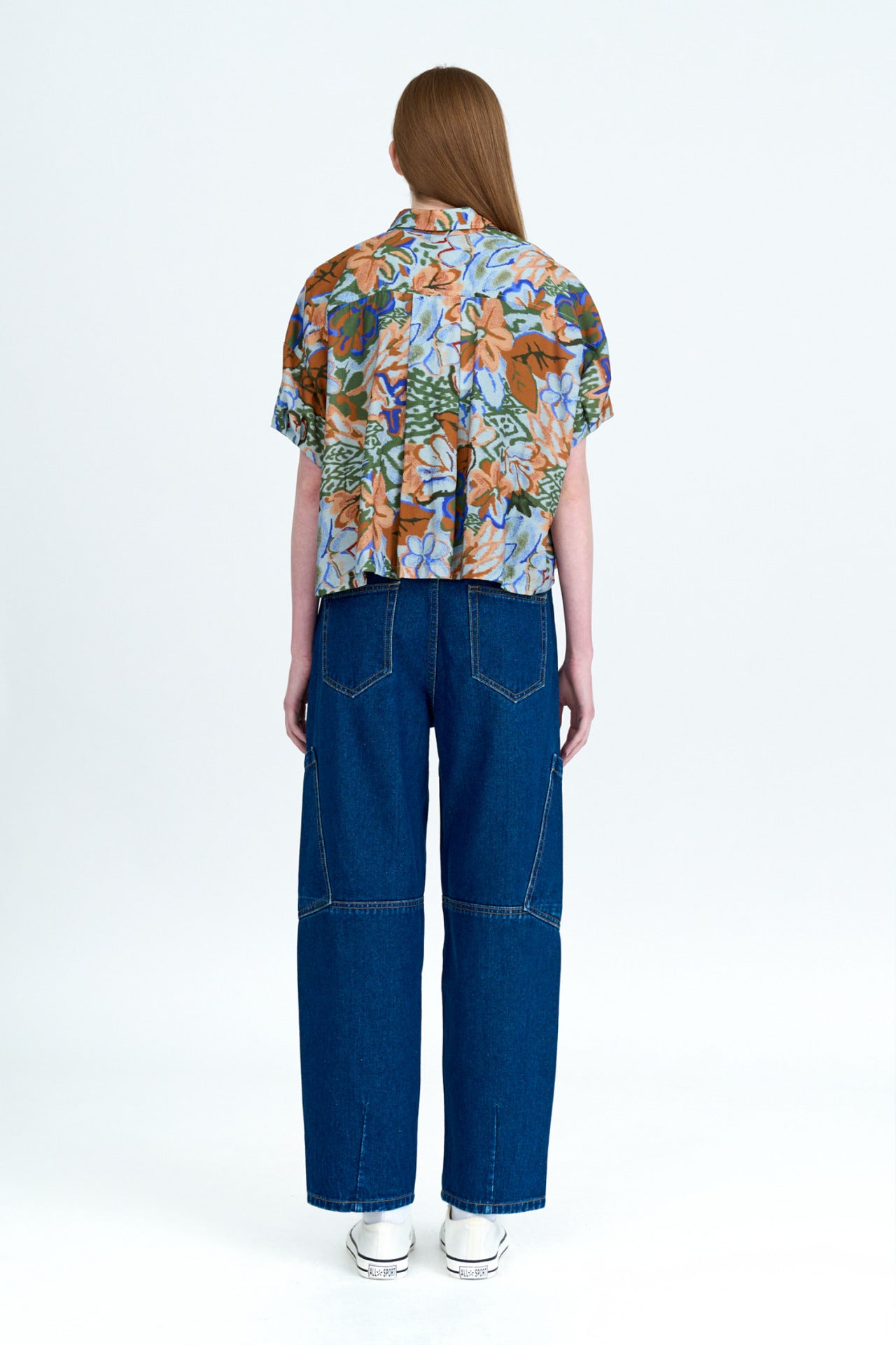 Floral Short Sleeve Blouse [AT]