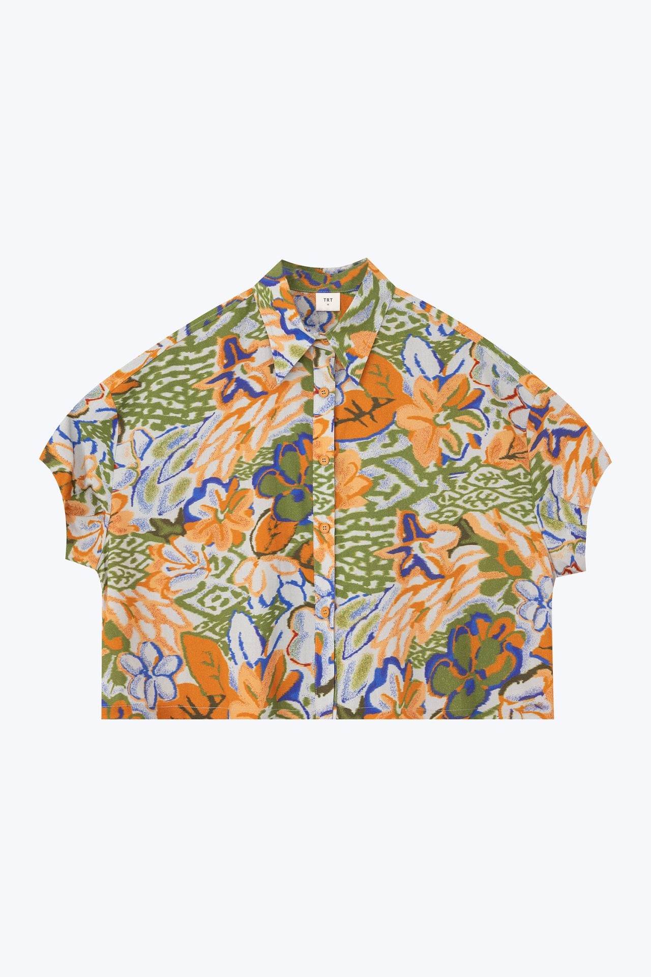 Floral Short Sleeve Blouse [AT]