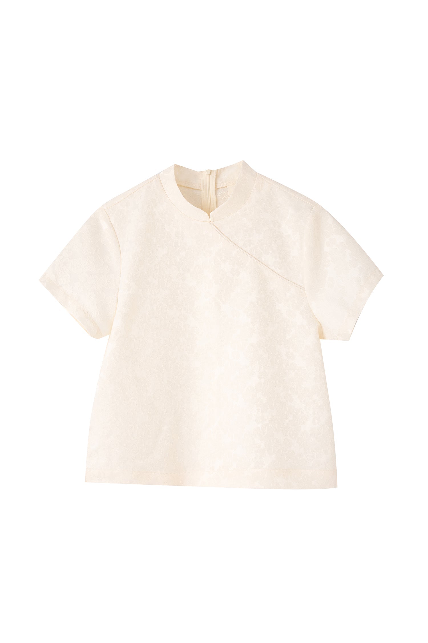Mandarin Collar Blouse - Sand [AT]
