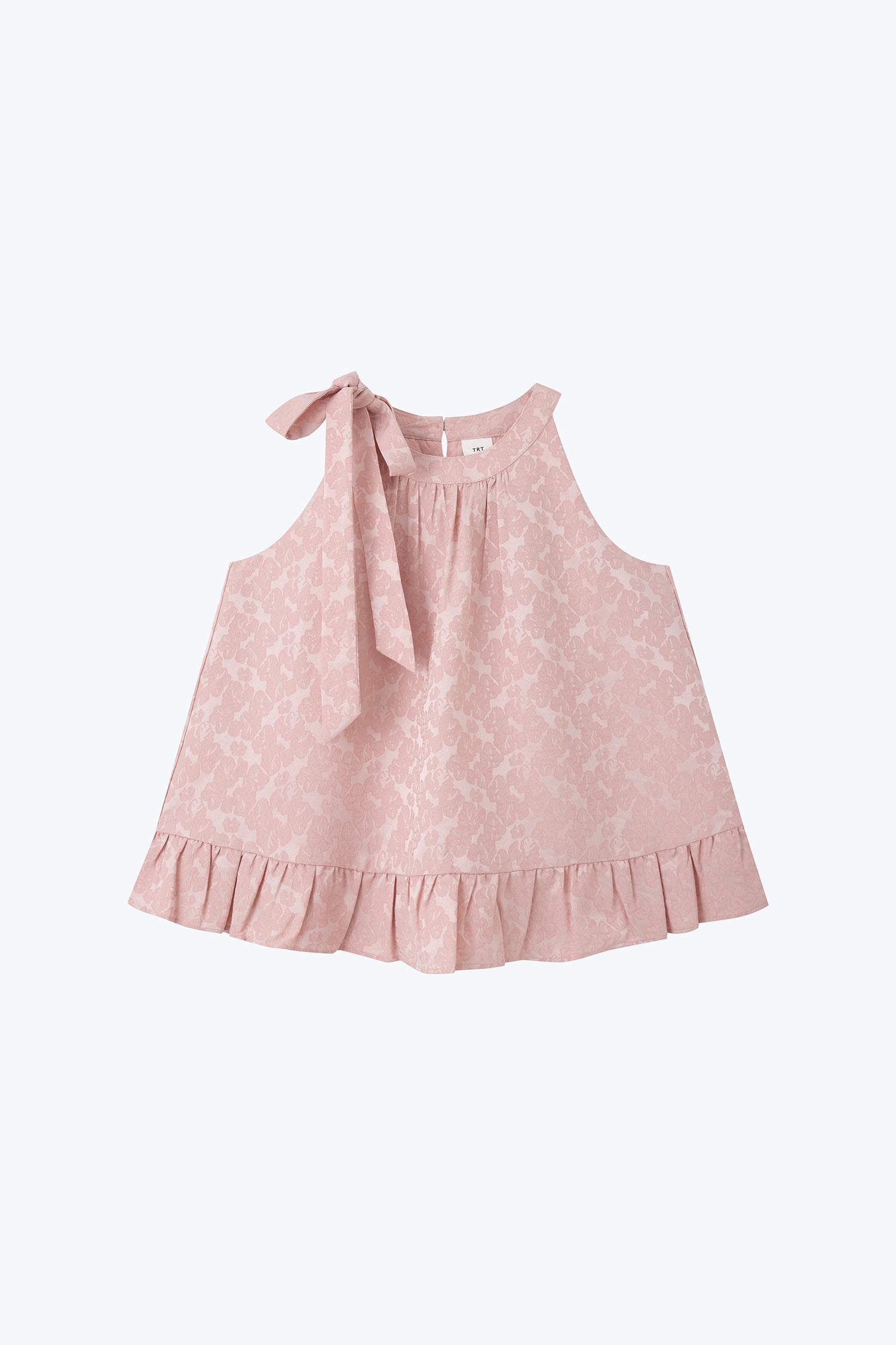 Side Bow Halter Top - Blush [AT]