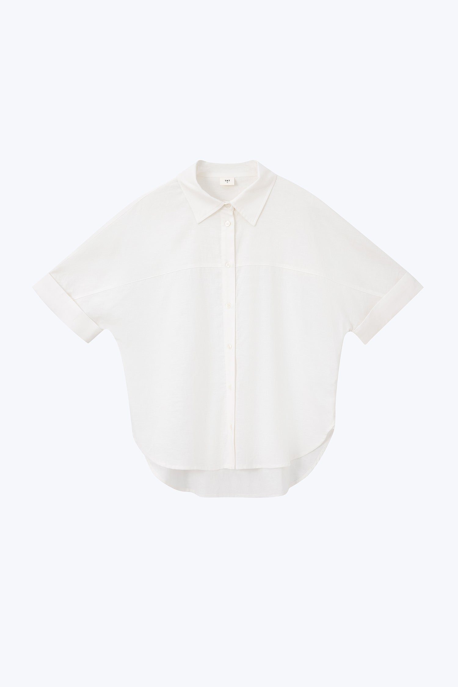 Boxy Short Sleeve Blouse - Cream
