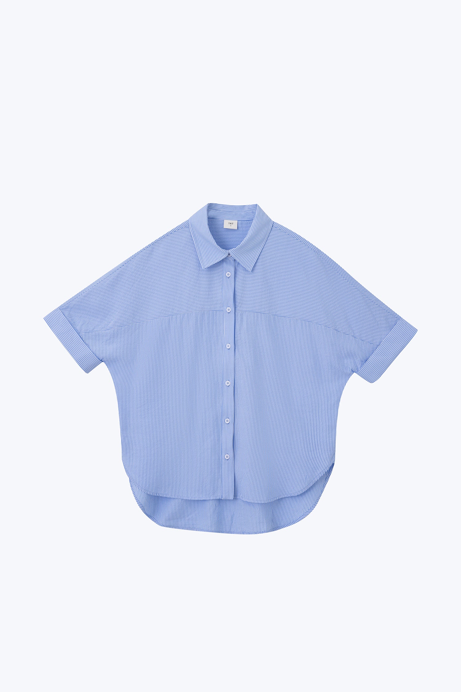 Striped Boxy Blouse - Stripes Blue