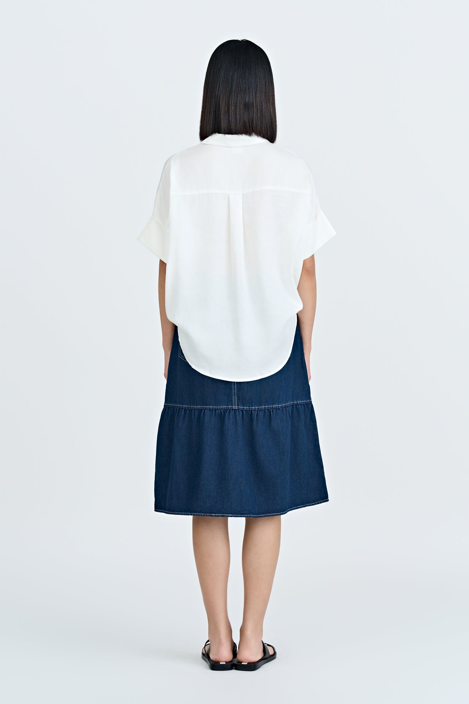 Skipper Collar Blouse - Cream