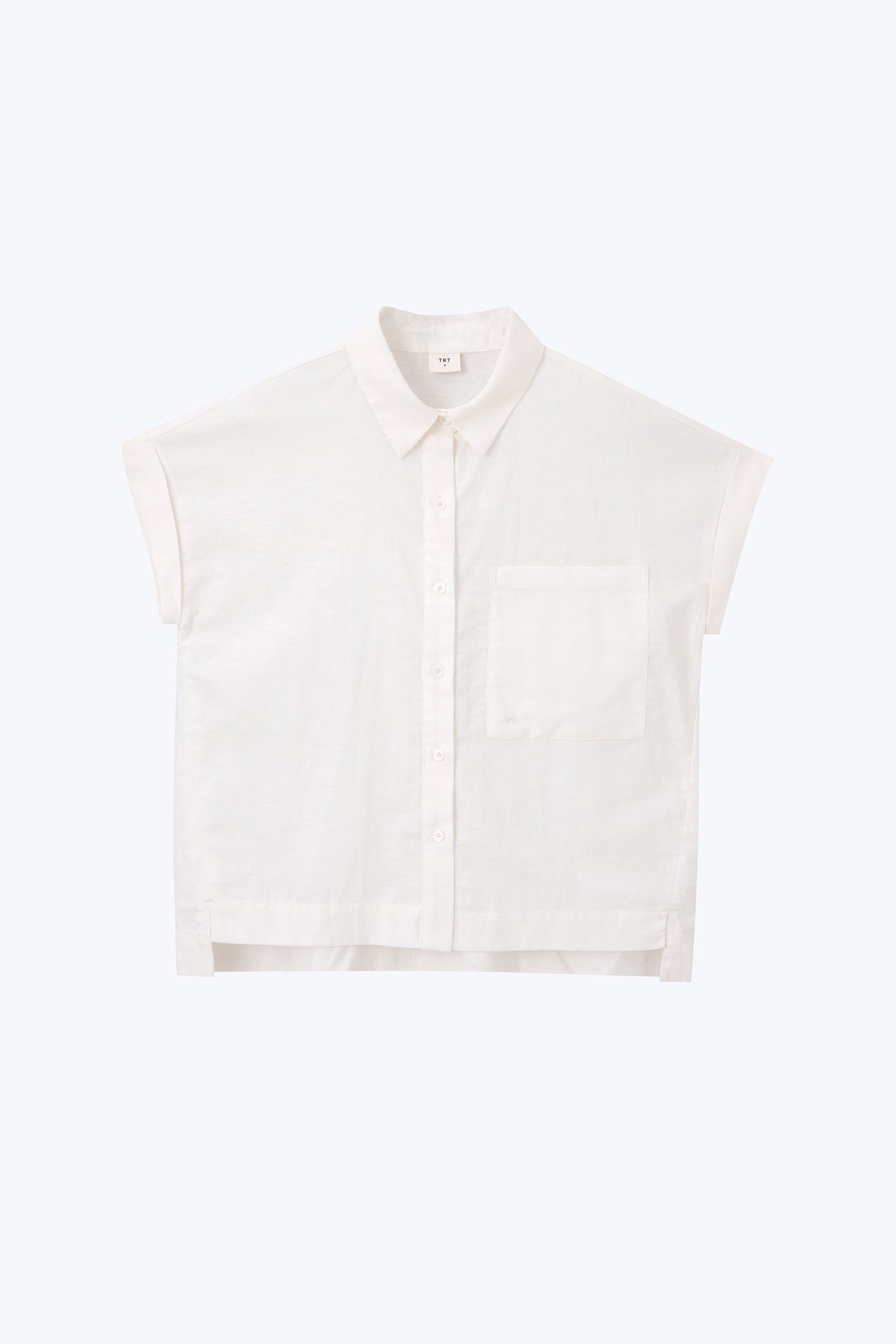 Roll Up Cuff Blouse - Cream