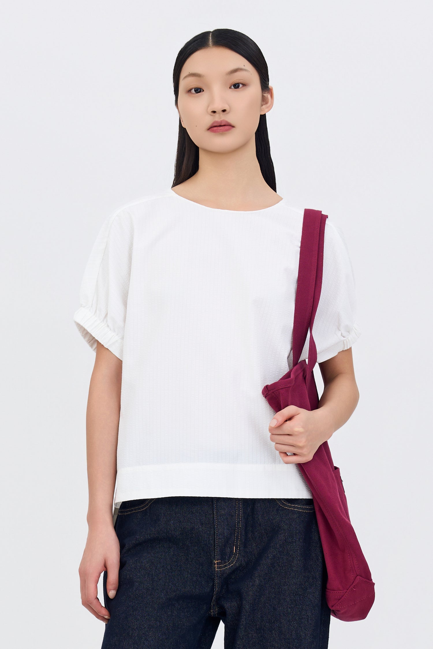 Puff Sleeve Blouse - Cream – The Restyle Trait