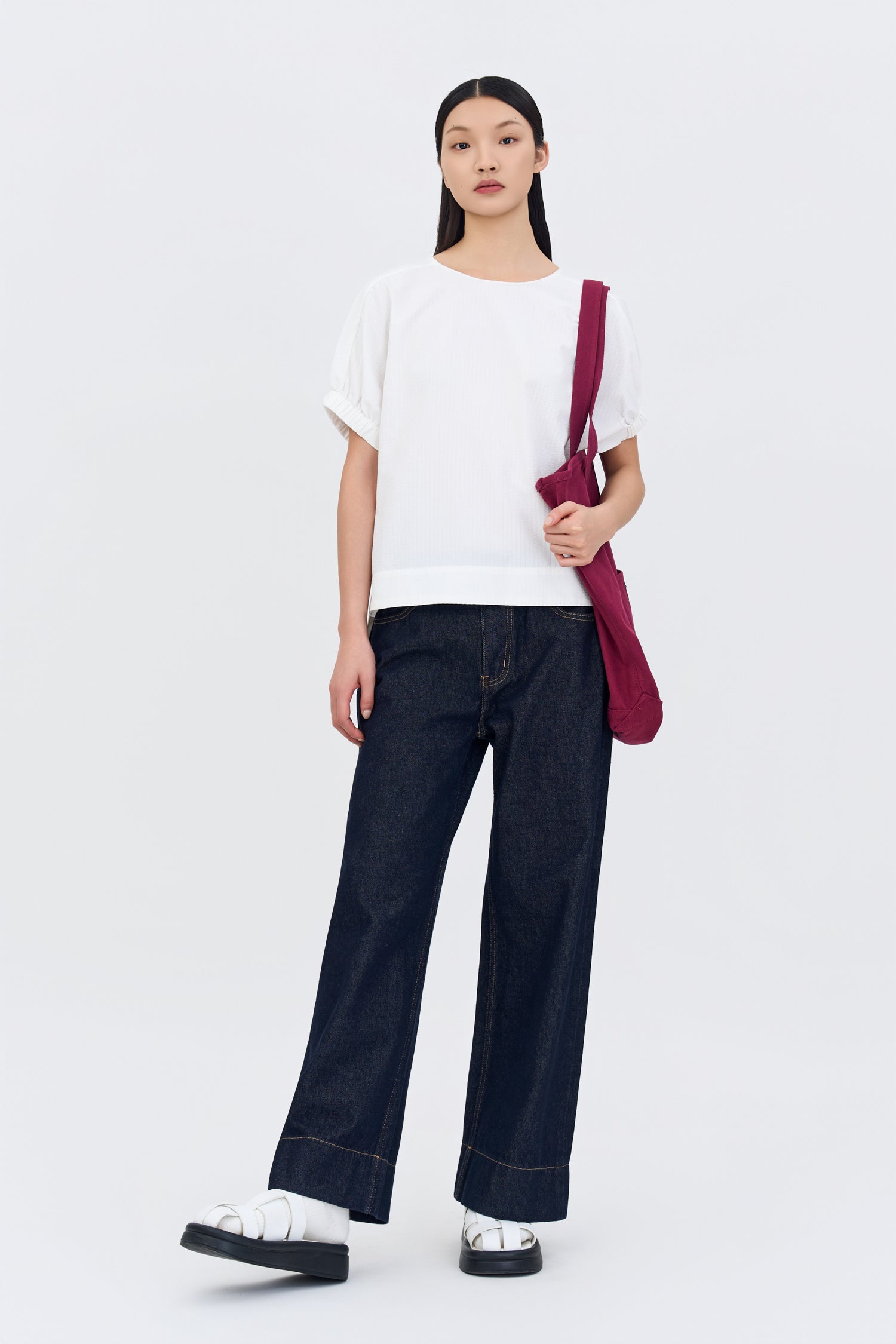 Puff Sleeve Blouse - Cream