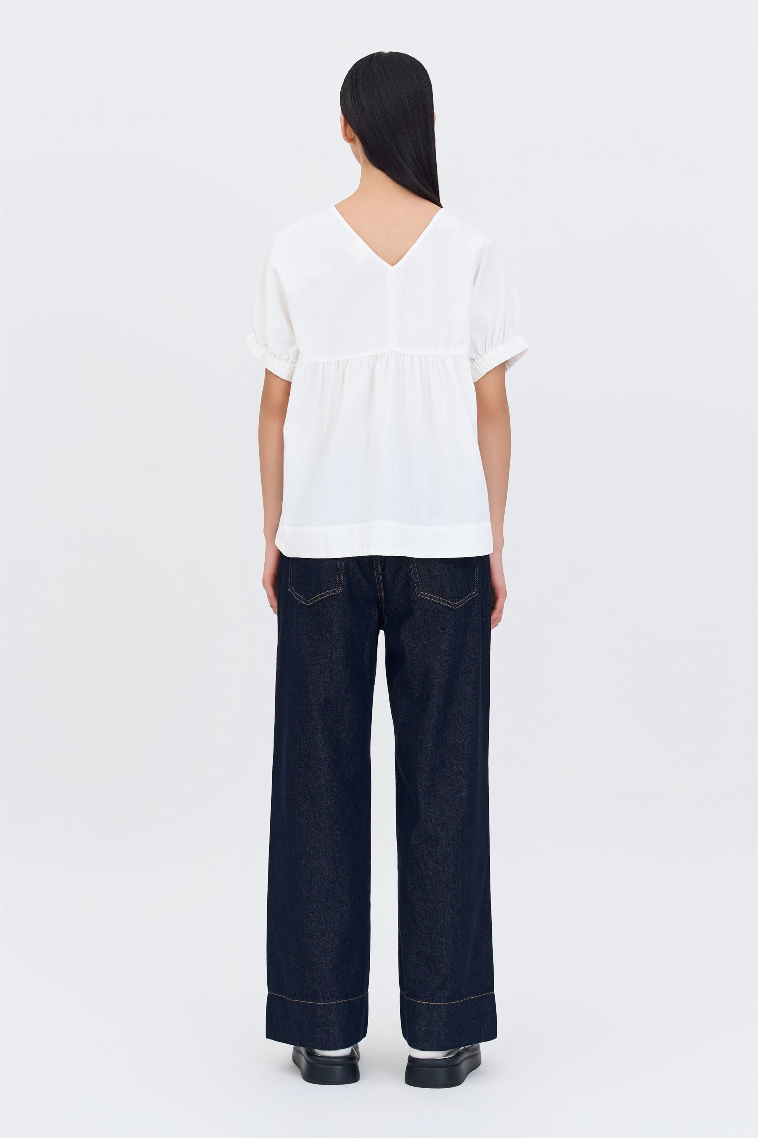 Puff Sleeve Blouse - Cream