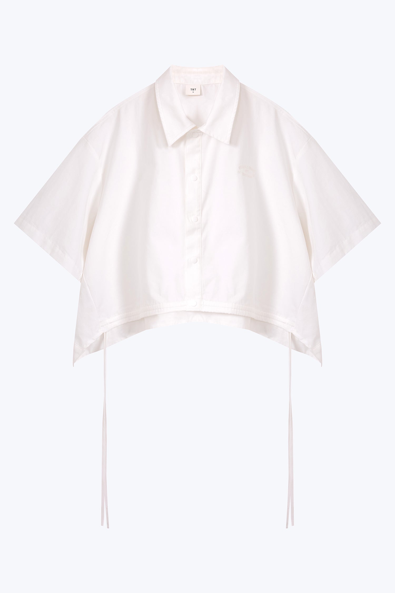 Drawstring Hem Blouse - Cream