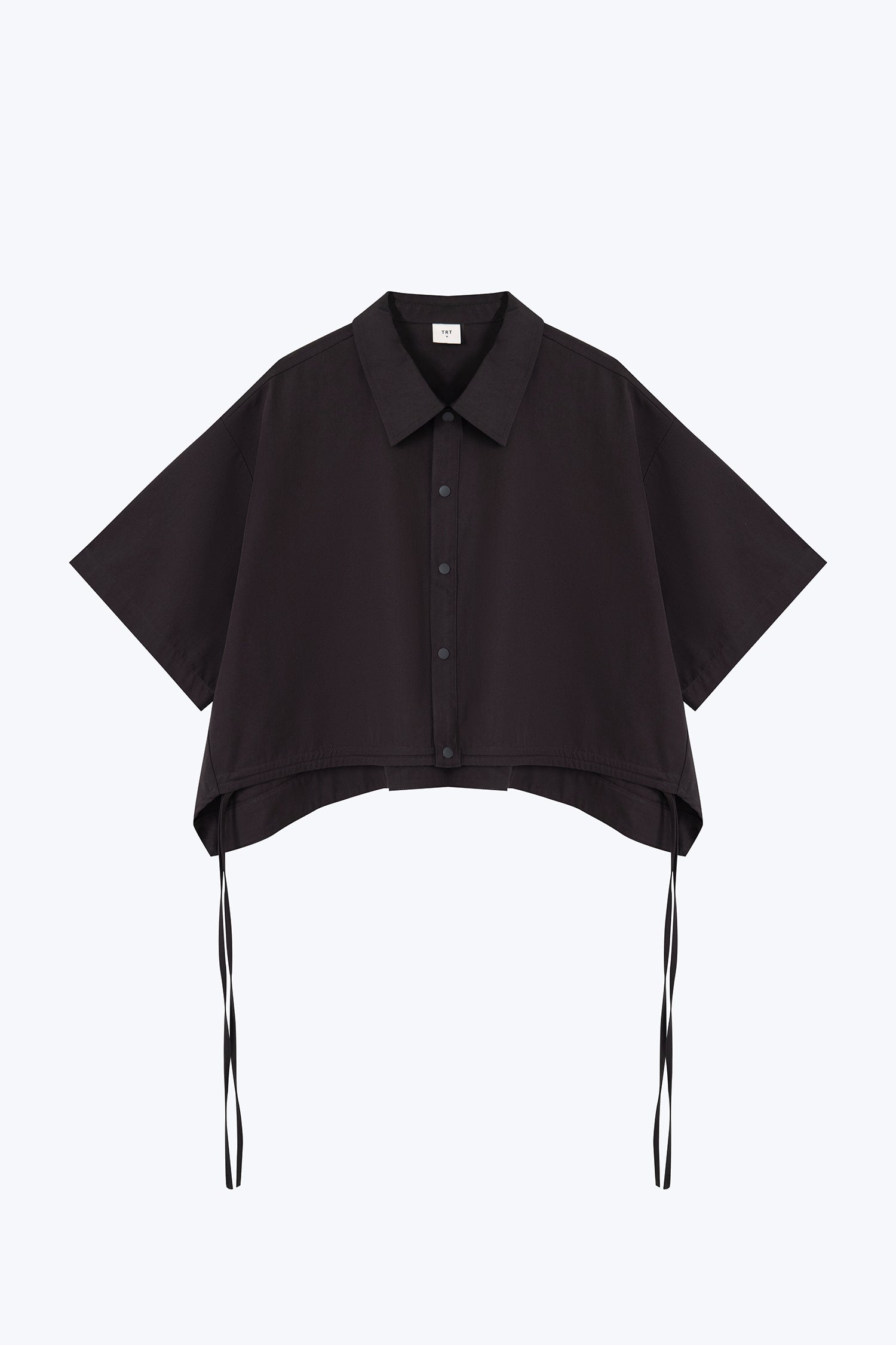 Drawstring Hem Blouse - Midnight