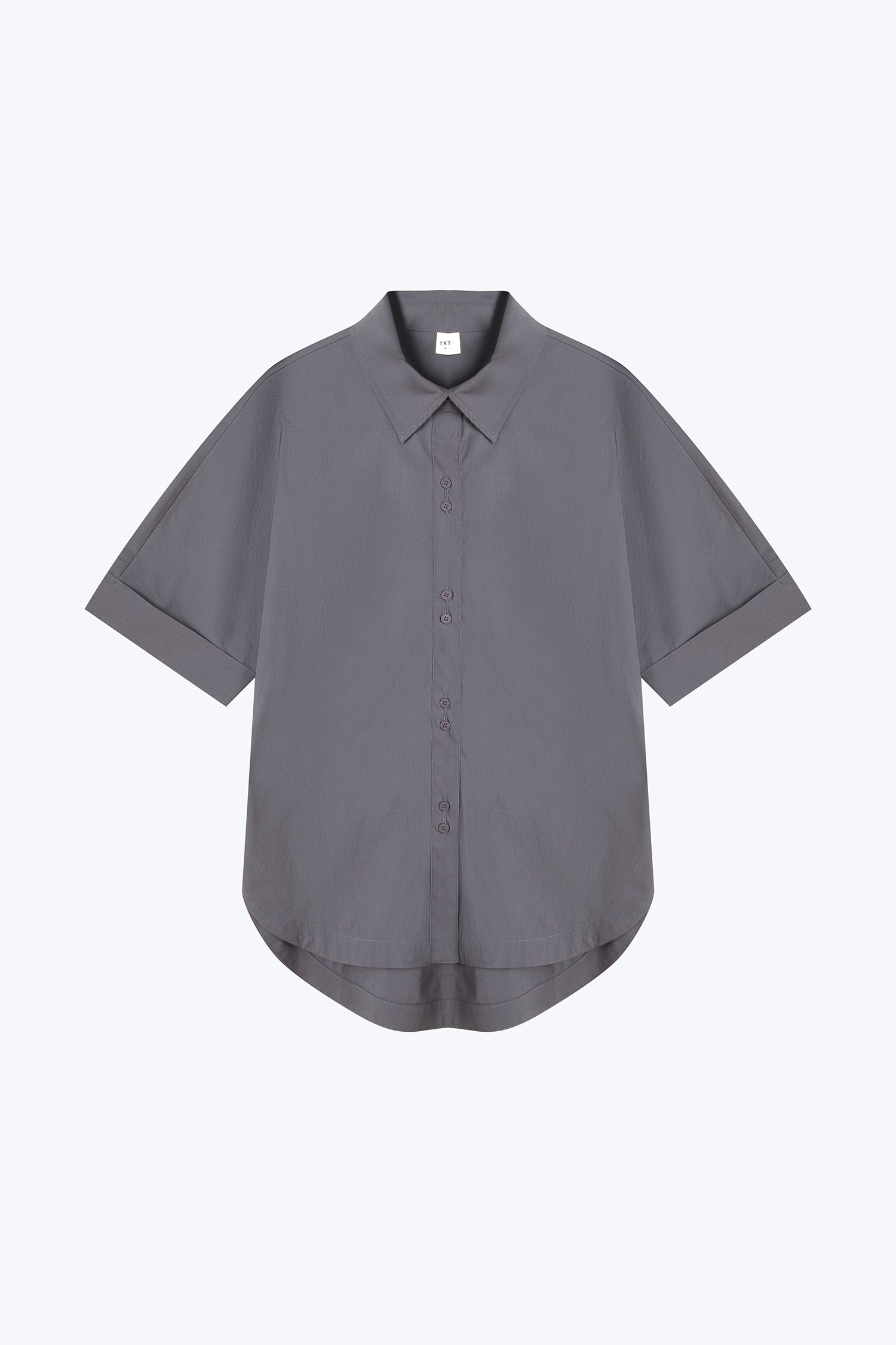 Double Button Blouse - Charcoal