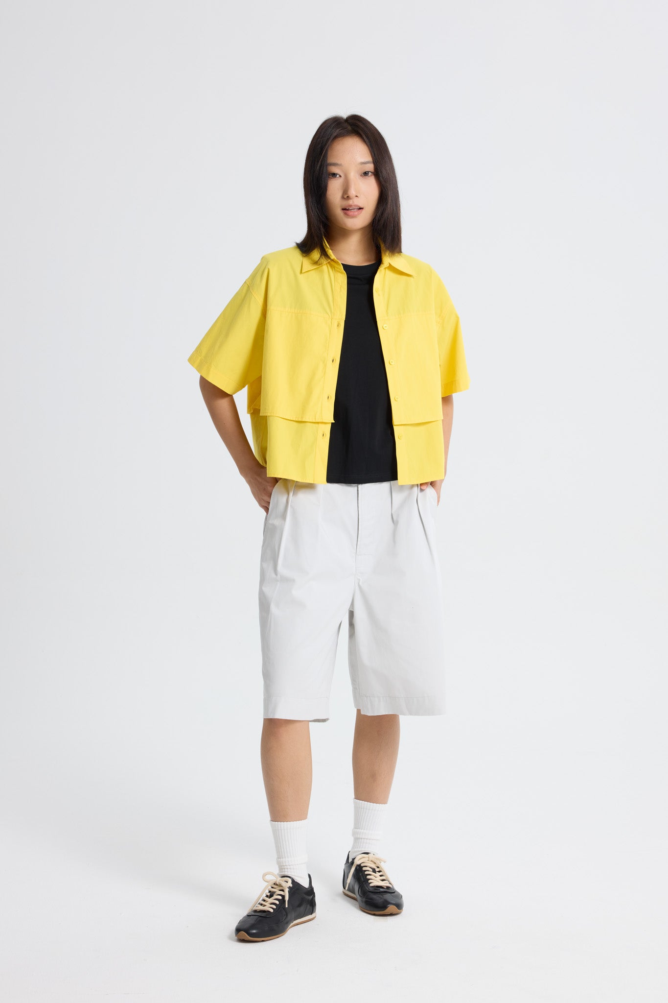 Double Layer Blouse - Canary