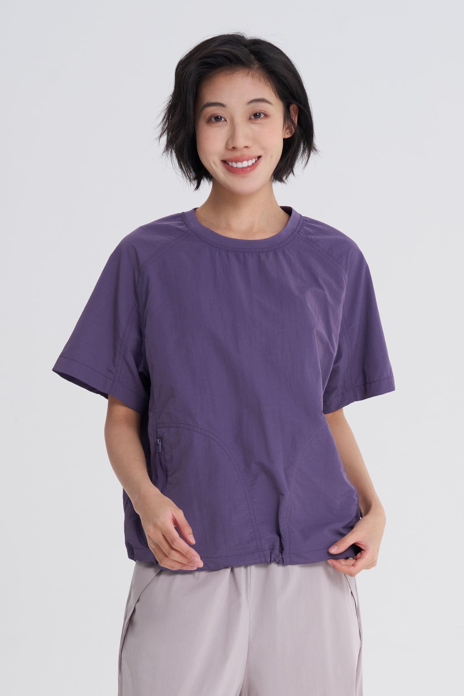 Zipped Pocket Top - Purple – The Restyle Trait