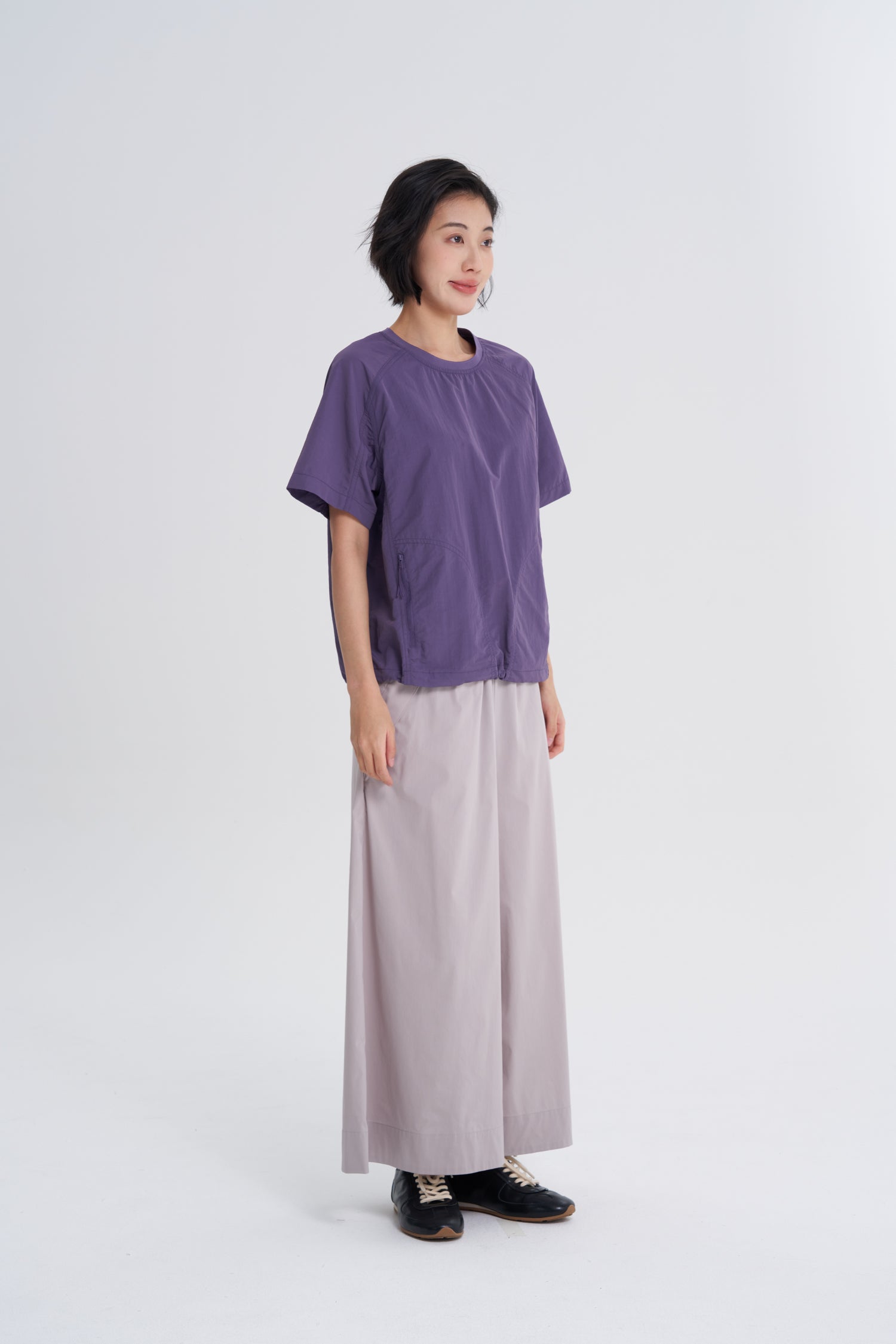 Zipped Pocket Top - Purple