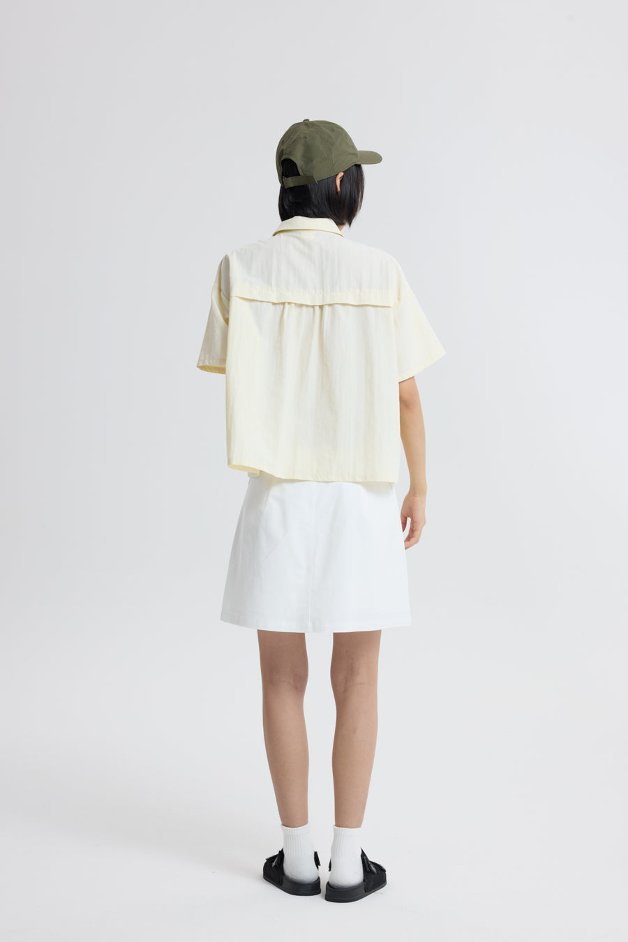 Double Stitch Detail Blouse - Butter