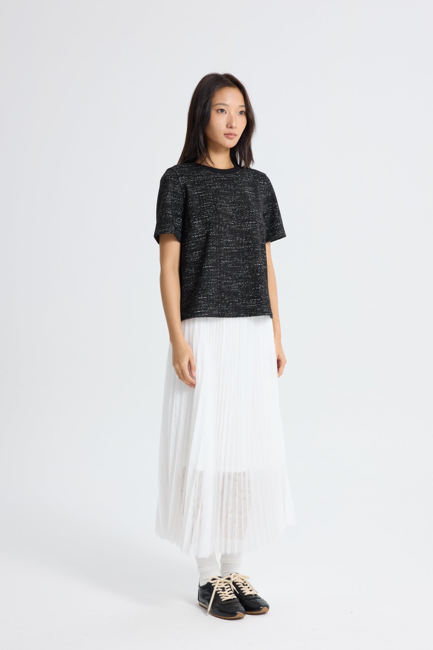 Short Sleeve Top - Black