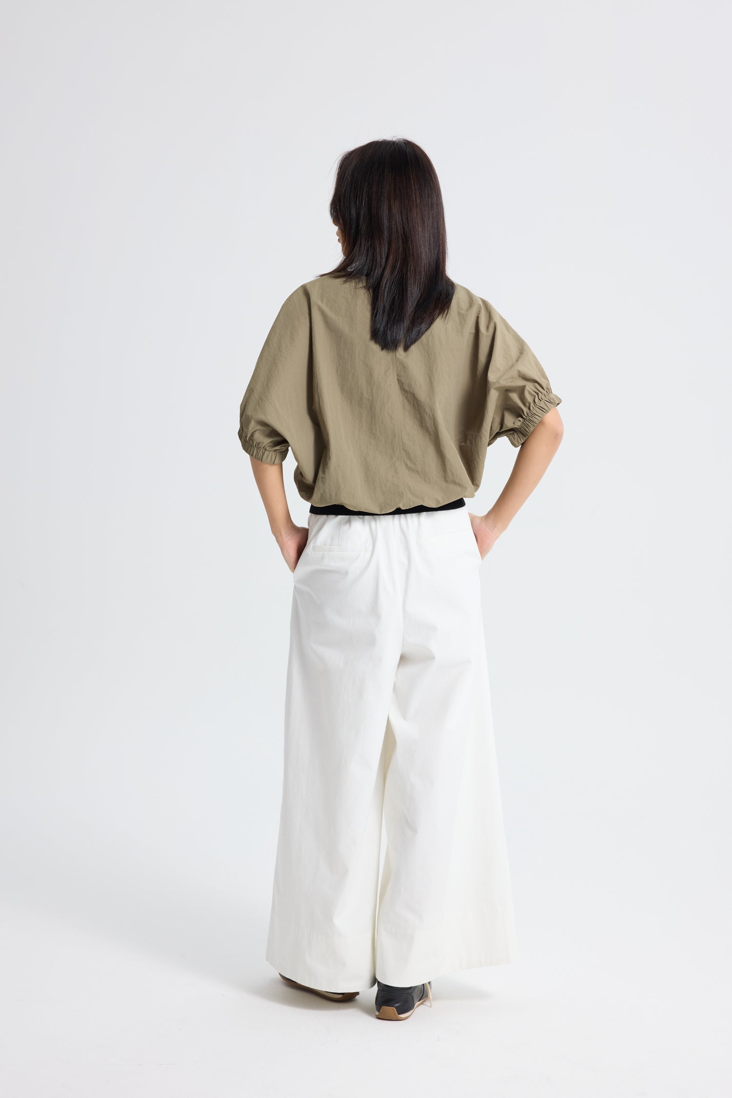 Parachute Top - Khaki Green