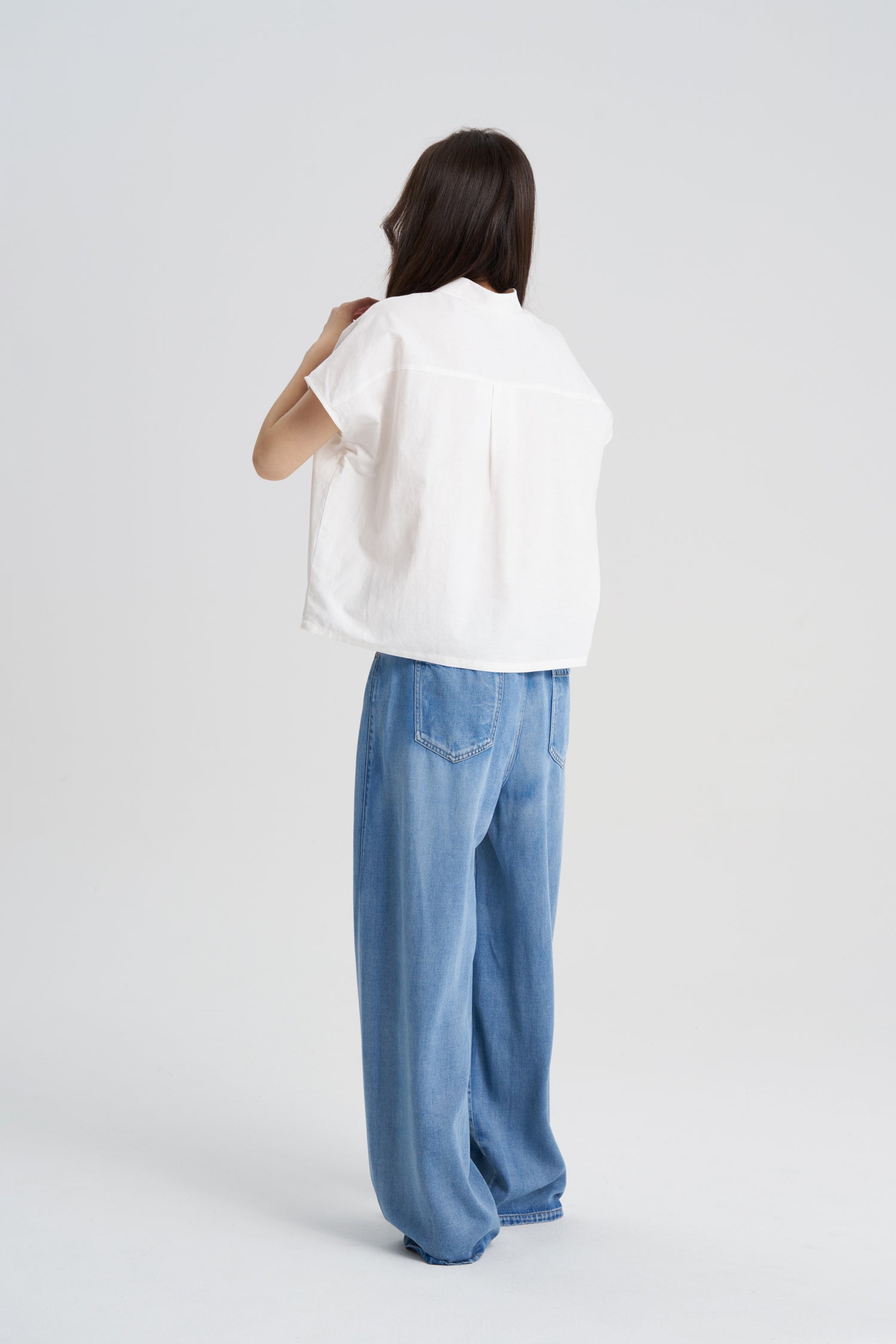 Button Front Blouse - Cream